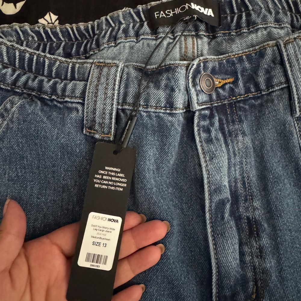 Fashion Nova Blue Relaxed Jeans
